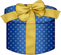 a blue gift box